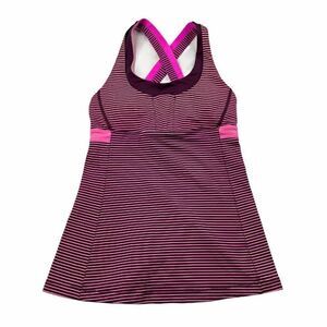 Lululemon Stuff Your Bra Tank Raspberry FLAWS